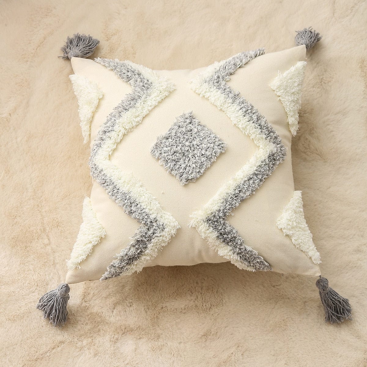 wickedafstore C Geometric Tufted Cushion Covers