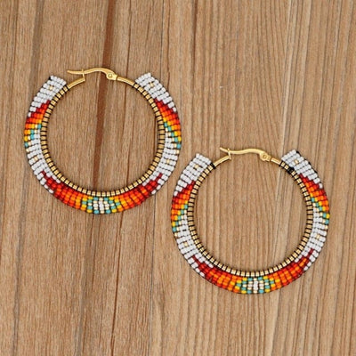 wickedafstore C Handmade Ethnic Design Earrings