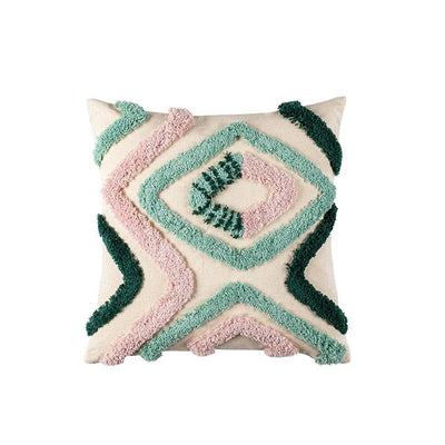 wickedafstore C Handmade Green Tufted Pillow Cover