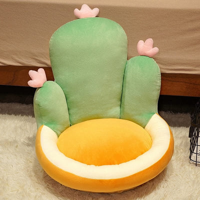 wickedafstore Cactus green Cactus Shaped Chair Cushion