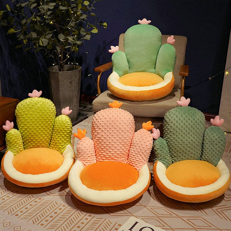 wickedafstore Cactus Shaped Chair Cushion