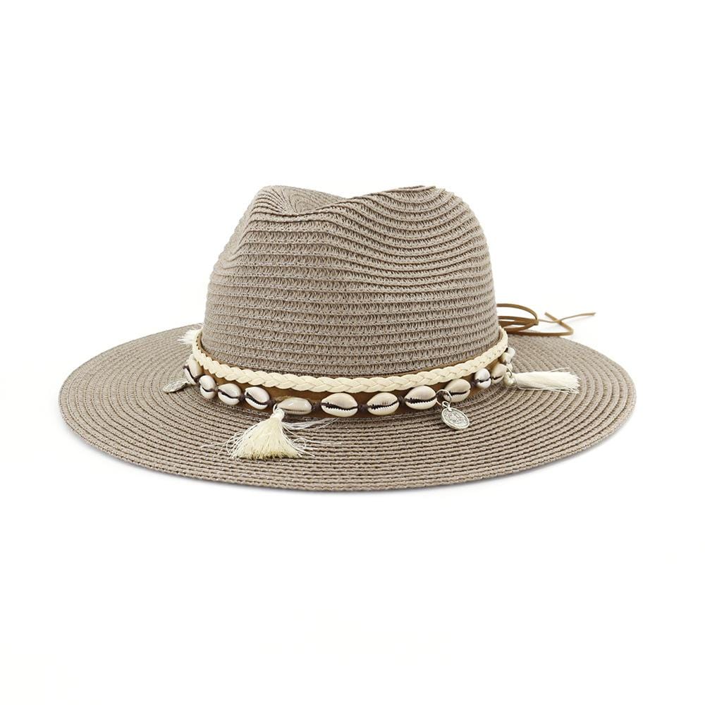 wickedafstore Cameo brown / 56-58cm/22.1"-22.9" Shells and Fringes Hat