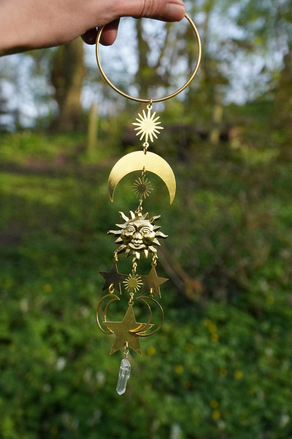 wickedafstore Celestial Sun Moon and Stars Hanging Decor
