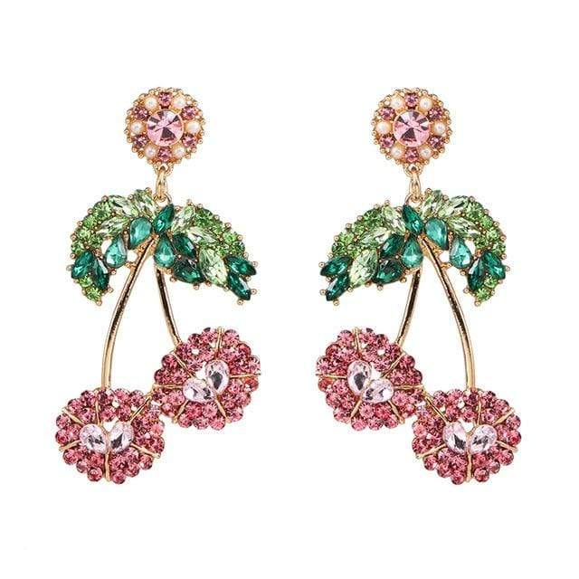 wickedafstore Cherries Colorful Sets of Earrings