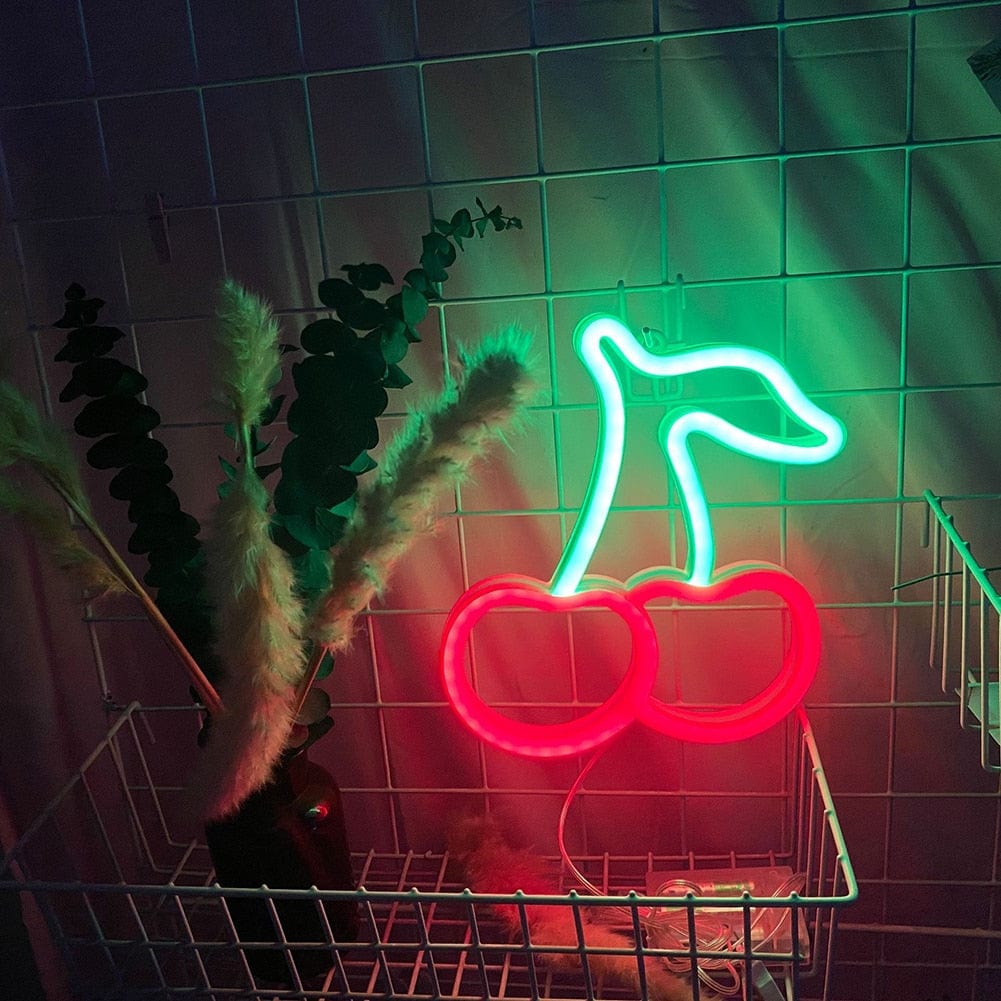 wickedafstore Cherry LED Neon Sign