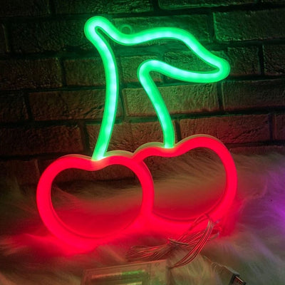 wickedafstore Cherry LED Neon Sign