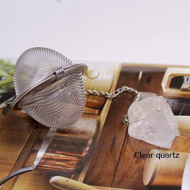 wickedafstore Clear quartz Crystal Tea Filter
