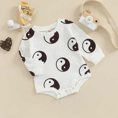 wickedafstore Coffee / 6M Yin And Yang Newborn Baby Outfit