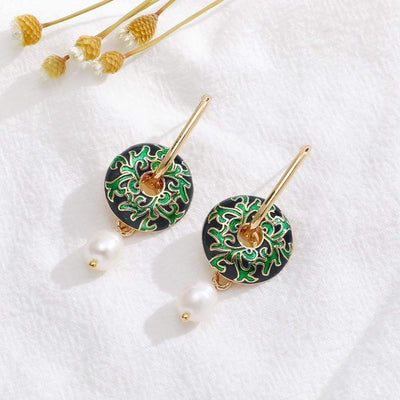 wickedafstore Colorful 5 Round Style Earrings