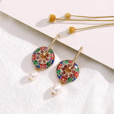 wickedafstore Colorful 7 Round Style Earrings