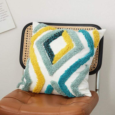 wickedafstore Colorful Tufted Pillow Covers