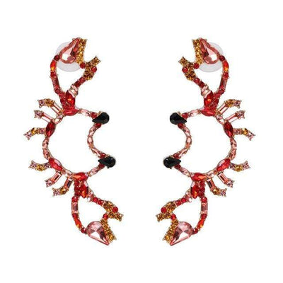 wickedafstore Crab Colorful Sets of Earrings