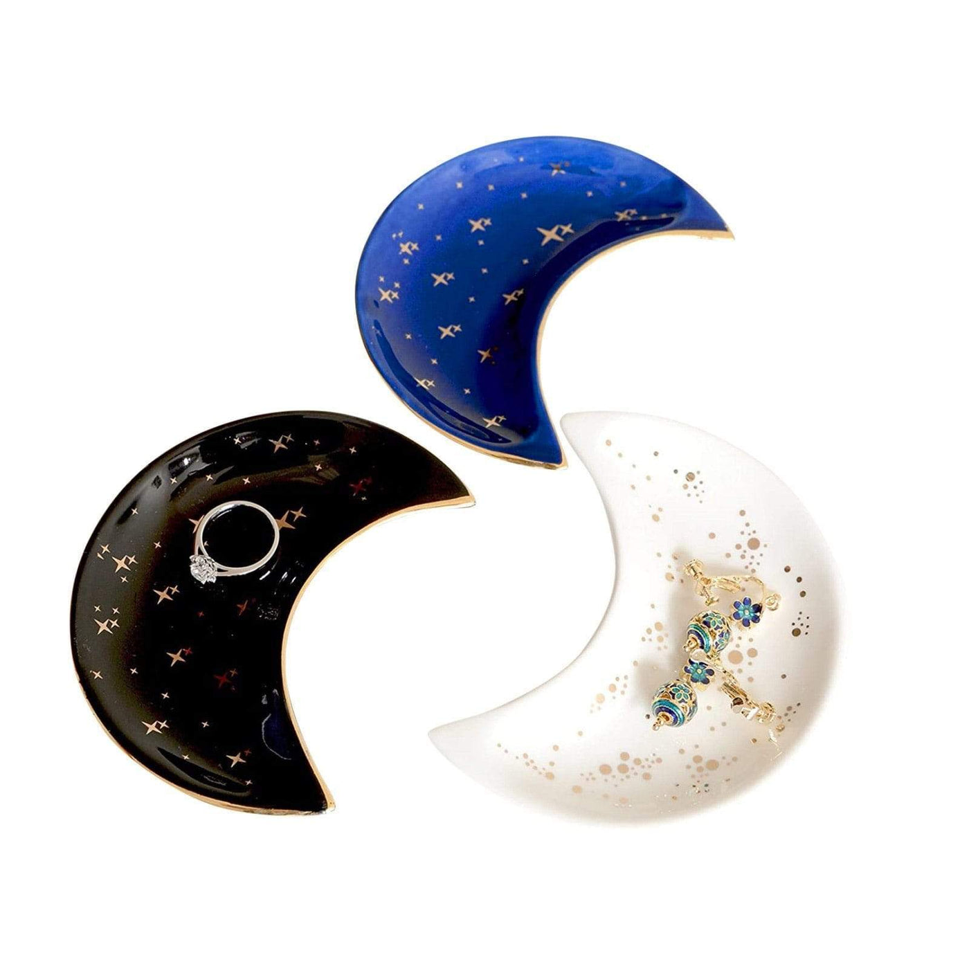 wickedafstore Crescent Moon Jewelry Tray