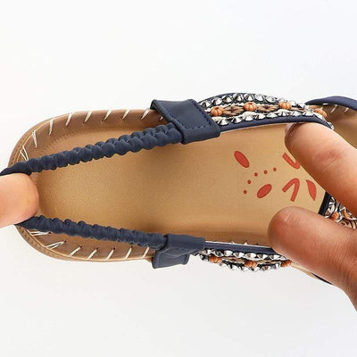 wickedafstore Crystal Soft Summer Sandals