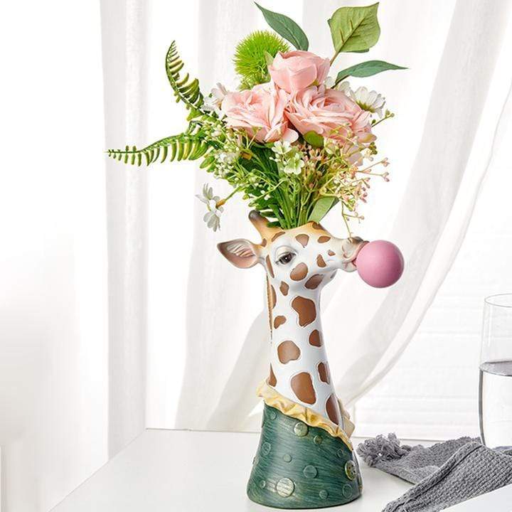 wickedafstore Cute Animals Flower Vase