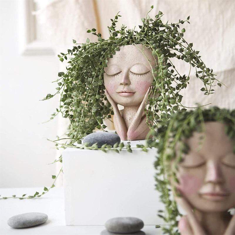 lady plant pot Cute Lady Planter