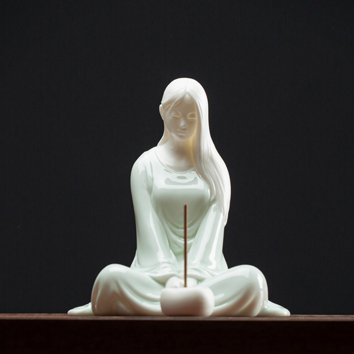 wickedafstore D Zen Beauty Incense Holder Figurine