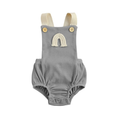 wickedafstore Dark Gray / 3M Over The Rainbow Newborn One Piece