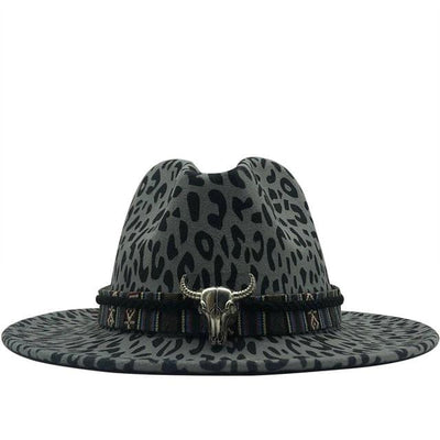wickedafstore Dark Gray Fedora Jazz Hat