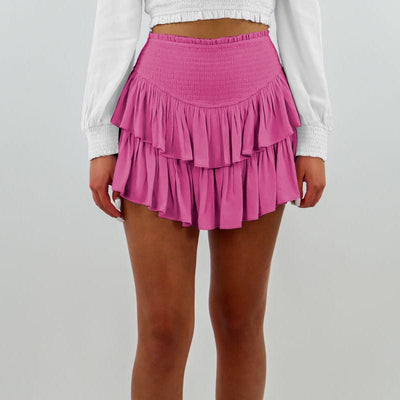 wickedafstore Delilah Ruffle Mini Skirt