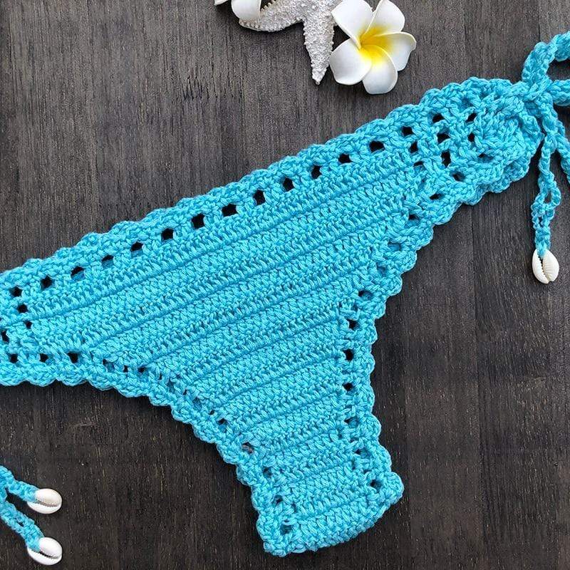 wickedafstore Dylla Crochet Bikini Bottom