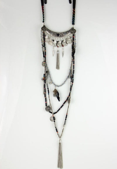 wickedafstore Earthly Gypsy Statement Long Necklace