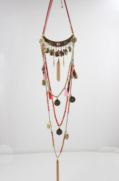 wickedafstore Earthly Gypsy Statement Long Necklace