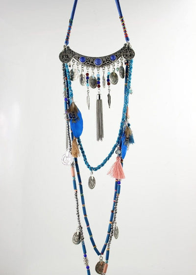 wickedafstore Earthly Gypsy Statement Long Necklace