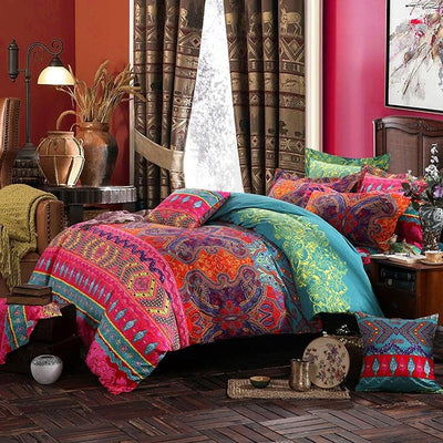 wickedafstore Eclectic Duvet Cover And Pillowcases