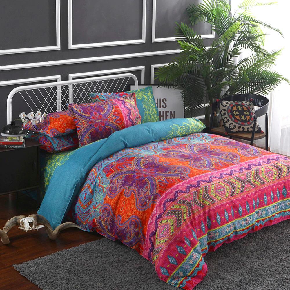 wickedafstore Eclectic Duvet Cover And Pillowcases