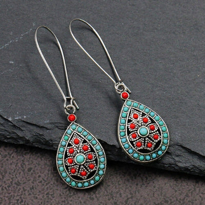 wickedafstore Erida Boho Tear Drop Earrings
