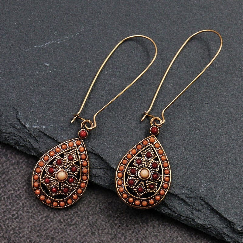 wickedafstore Erida Boho Tear Drop Earrings