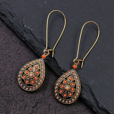 wickedafstore Erida Boho Tear Drop Earrings
