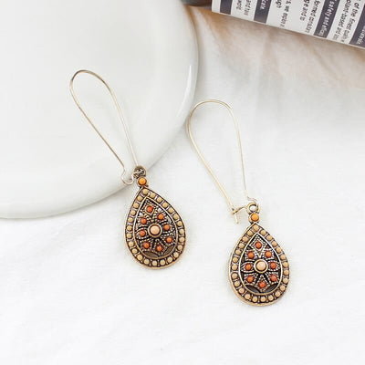 wickedafstore Erida Boho Tear Drop Earrings