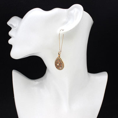 wickedafstore Erida Boho Tear Drop Earrings
