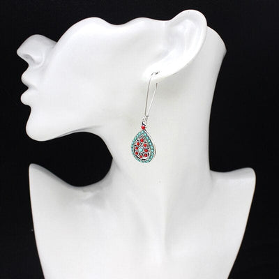 wickedafstore Erida Boho Tear Drop Earrings