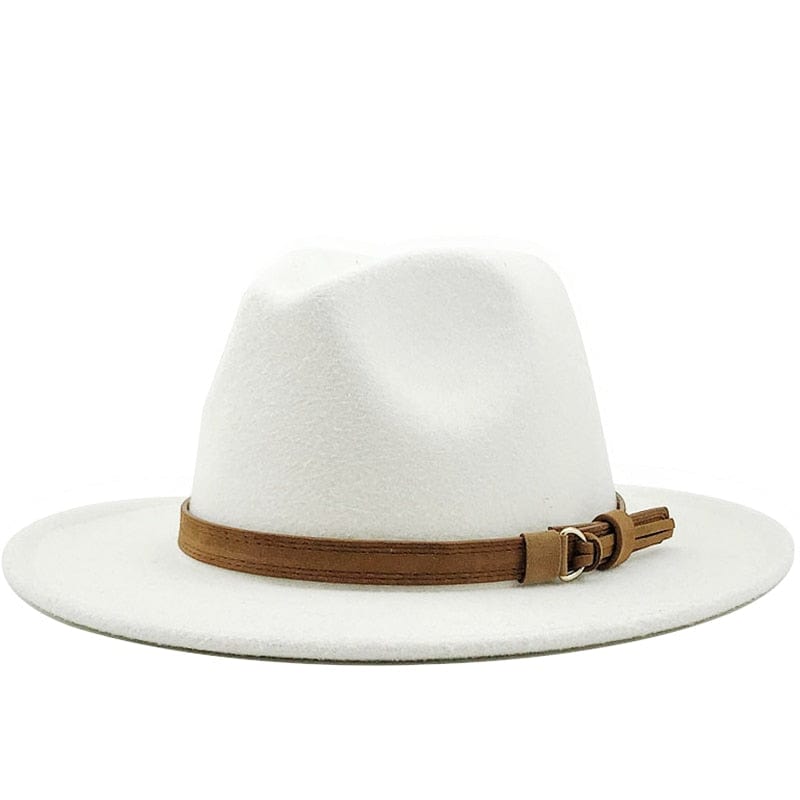 wickedafstore Eridian Fedora Hat With Leather Ribbon