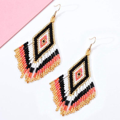 wickedafstore Ethnic Boho Drop Earrings