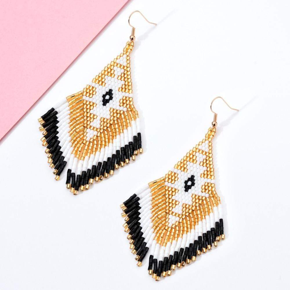 wickedafstore Ethnic Boho Drop Earrings