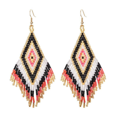 wickedafstore Ethnic Boho Drop Earrings