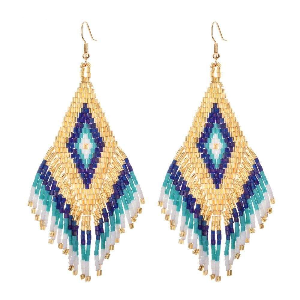 wickedafstore Ethnic Boho Drop Earrings