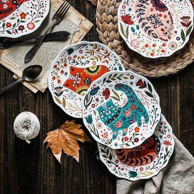 wickedafstore Everybody Wants To Be A Cat Ceramic Plates