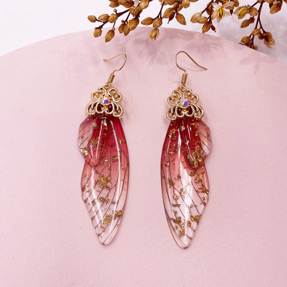 wickedafstore Fairy Wings Earrings Colorful Edition