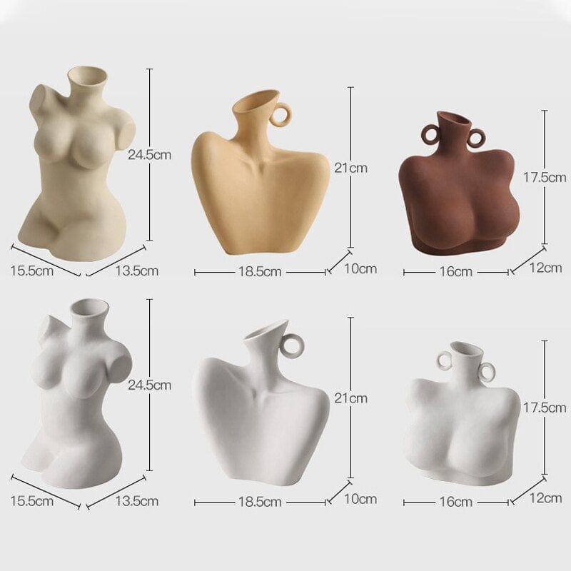 wickedafstore Female Form Vase Collection