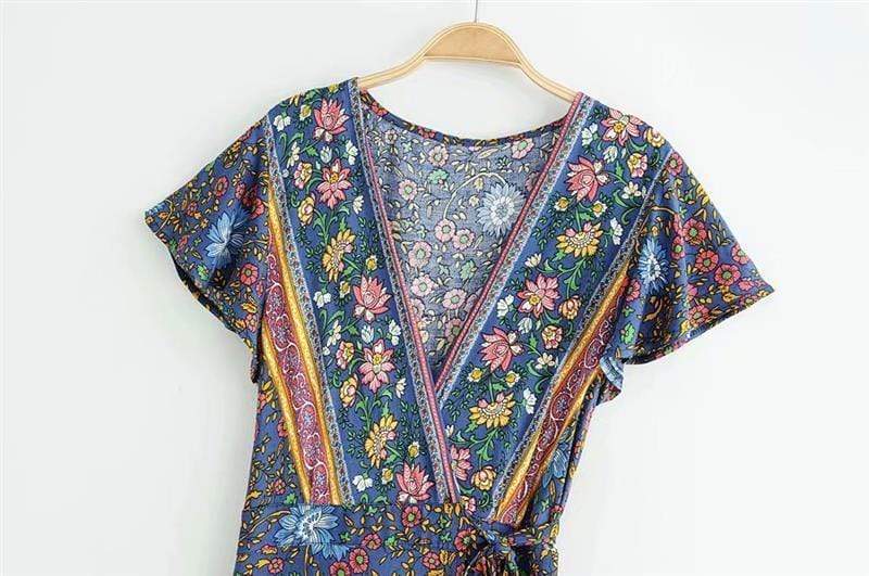 wickedafstore Fynley Vintage Floral Mini Dress