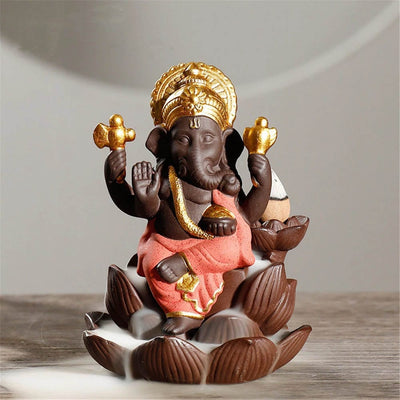 wickedafstore Ganesha Backflow Incense Burner