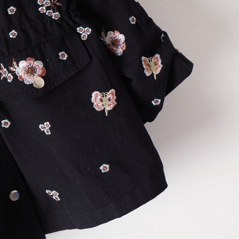wickedafstore Gardenia Embroidery Coat