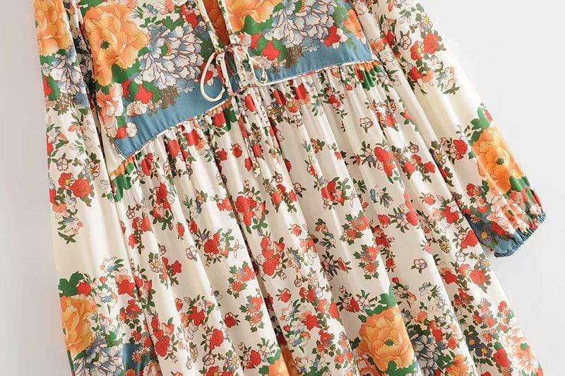 wickedafstore Gardenia Midi Dress