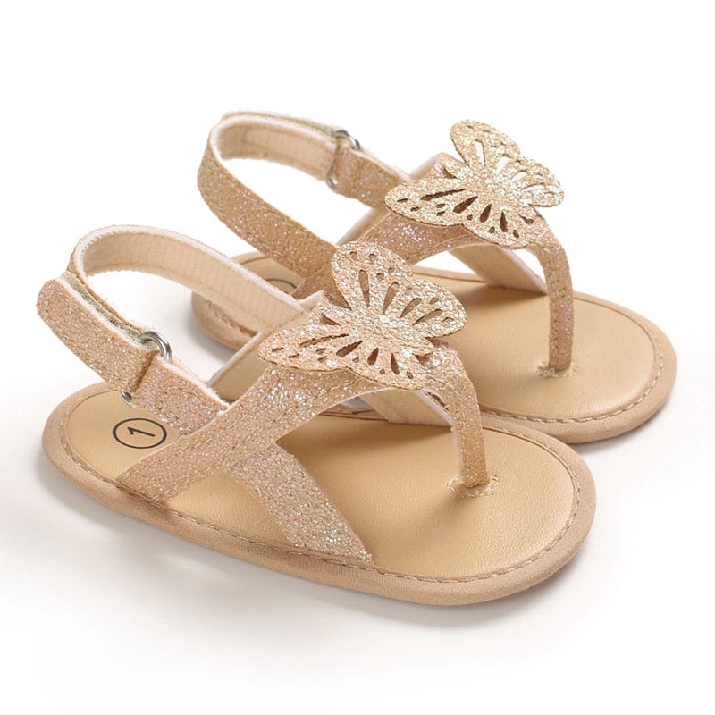 wickedafstore Gold / 0-6 Months Baby Girl's Summer Sandals