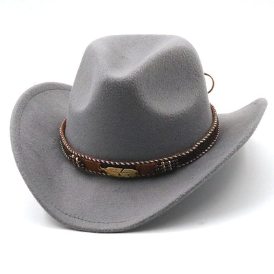 wickedafstore Gray Dallas Western Cowboy Hat